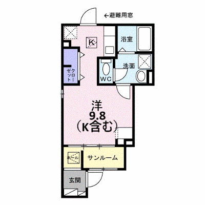 カーサ　ラズリ 101【管理NO：1-028871001-01010】 ★家具家電は申し込み後に搬入します★ ★2027年03月上旬入居可能★の外観画像