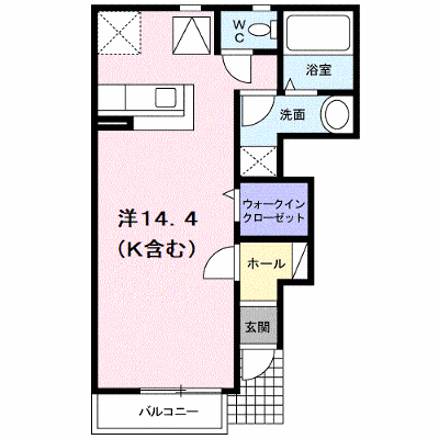 パレ・アルカンシェルⅡ 102【管理NO：1-012791402-01020】 ★家具家電は申し込み後に搬入します★ ★2026年11月中旬入居可能★の外観画像