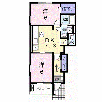 Ｃａｌｍｅ　Ｋｕｒｉｎｏｋｉ 101【管理NO：1-015269101-01010】 ★家具家電は申し込み後に搬入します★ ★2026年11月中旬入居可能★の外観画像