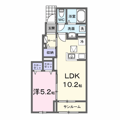 エスジーパレス 102【管理NO：1-028137701-01020】 ★家具家電は申し込み後に搬入します★ ★2026年11月上旬入居可能★の外観画像