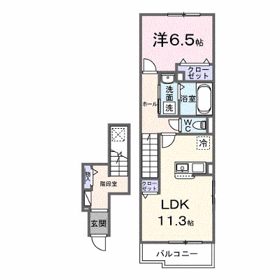 ホルツタウンＳ　Ａ 203【管理NO：1-028507601-02030】 ★家具家電は申し込み後に搬入します★ ★2027年04月上旬入居可能★の外観画像