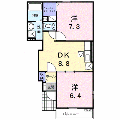 フォレストウイング・Ｋ　Ⅱ 102【管理NO：1-016986001-01020】 ★家具家電は申し込み後に搬入します★ ★2027年01月下旬入居可能★の外観画像