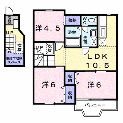 リバティＢ 202【管理NO：1-007490501-02020】 ★家具家電は申し込み後に搬入します★ ★2026年11月中旬入居可能★の外観画像