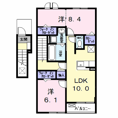 フェリーチェ 202【管理NO：1-028452601-02020】 ★家具家電は申し込み後に搬入します★ ★2026年11月上旬入居可能★の外観画像