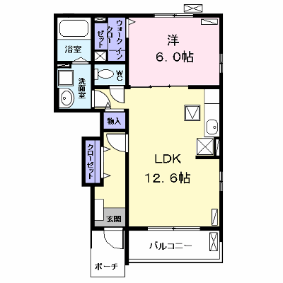 メゾンフクタ　Ⅰ 102【管理NO：1-021522901-01020】 ★家具家電は申し込み後に搬入します★ ★2026年11月中旬入居可能★の外観画像