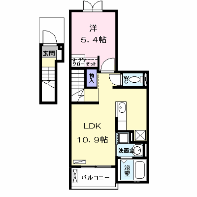 プリムローズⅢ 203【管理NO：1-018238301-02030】 ★家具家電は申し込み後に搬入します★ ★2026年11月下旬入居可能★の外観画像