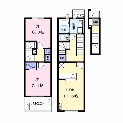 アロッジオ中野 206【管理NO：1-016910401-02050】 ★家具家電は申し込み後に搬入します★ ★2026年11月下旬入居可能★の外観画像
