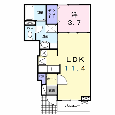 フィオーレ 103【管理NO：1-015501001-01030】 ★家具家電は申し込み後に搬入します★ ★2026年11月下旬入居可能★の外観画像