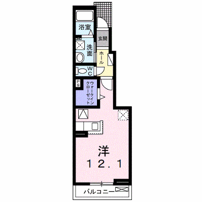 プリムラ　Ｋ 103【管理NO：1-018478301-01030】 ★家具家電は申し込み後に搬入します★ ★2026年12月中旬入居可能★の外観画像