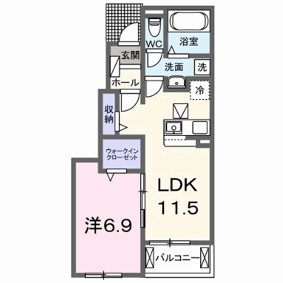 カーサ　ミオ　Ⅱ 102【管理NO：1-027640802-01020】 ★家具家電は申し込み後に搬入します★ ★2026年10月中旬入居可能★の外観画像