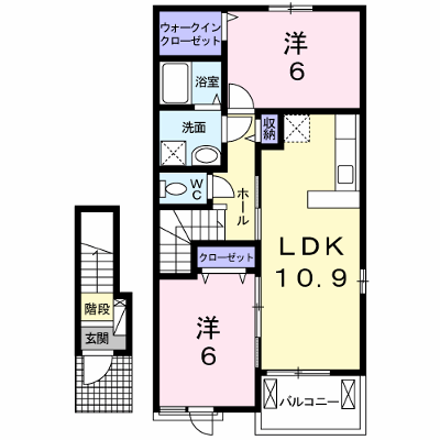 メイプルヴィラⅠ 202【管理NO：1-020604901-02020】 ★家具家電は申し込み後に搬入します★ ★2026年11月下旬入居可能★の外観画像