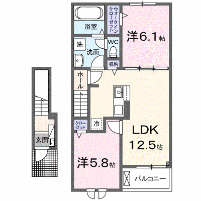 ルークス後三条Ⅱ 202【管理NO：1-028667702-02020】 ★家具家電は申し込み後に搬入します★ ★2027年03月下旬入居可能★の外観画像
