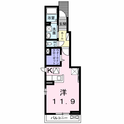 テオーリア小川Ⅰ 108【管理NO：1-018881901-01080】 ★家具家電は申し込み後に搬入します★の外観画像