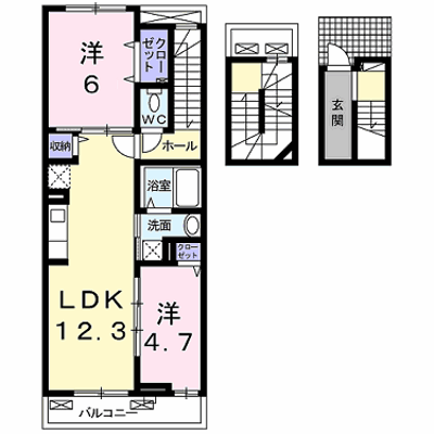 アルドーレ　ブラン 302【管理NO：1-021737901-03020】 ★家具家電は申し込み後に搬入します★ ★2026年12月上旬入居可能★の外観画像