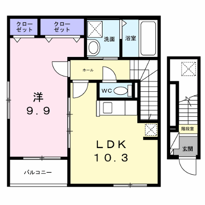 リュッケテラスとねやま 201【管理NO：1-028767701-02010】 ★家具家電は申し込み後に搬入します★ ★2027年01月下旬入居可能★の外観画像