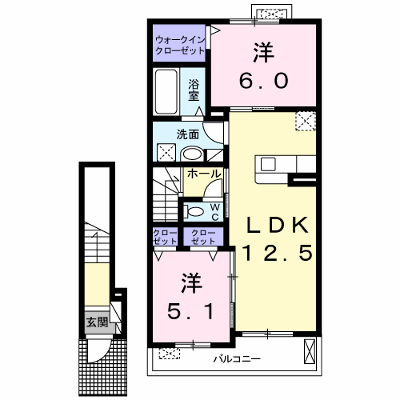 グレイス　ルタンⅡ 204【管理NO：1-024506502-02040】 ★家具家電は申し込み後に搬入します★ ★2026年12月上旬入居可能★の外観画像