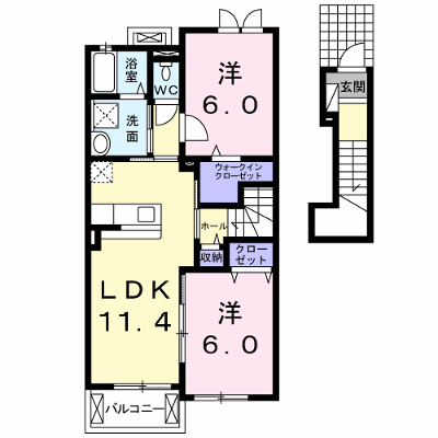 ボヌールＡ 205【管理NO：1-021092501-02040】 ★家具家電は申し込み後に搬入します★ ★2027年01月中旬入居可能★の外観画像