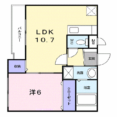 ワ・オーク 107【管理NO：1-013503501-01060】 ★家具家電は申し込み後に搬入します★ ★2026年11月下旬入居可能★の外観画像