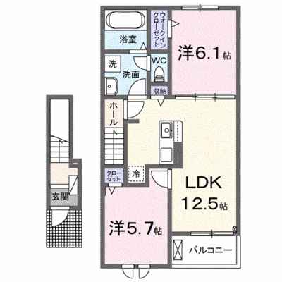 ゾーナ・ヴェルデⅡ番館 205【管理NO：1-028449602-02040】 ★家具家電は申し込み後に搬入します★ ★2027年03月下旬入居可能★の外観画像
