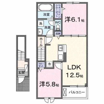 ゾーナ・ヴェルデⅠ番館 202【管理NO：1-028449601-02020】 ★家具家電は申し込み後に搬入します★ ★2027年03月下旬入居可能★の外観画像