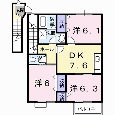 オーブリー鳴門　Ｂ 203【管理NO：1-007968402-02030】 ★家具家電は申し込み後に搬入します★ ★2026年11月中旬入居可能★の外観画像