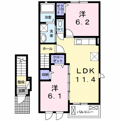 パール・マリン 205【管理NO：1-020098101-02040】 ★家具家電は申し込み後に搬入します★ ★2026年11月上旬入居可能★の外観画像