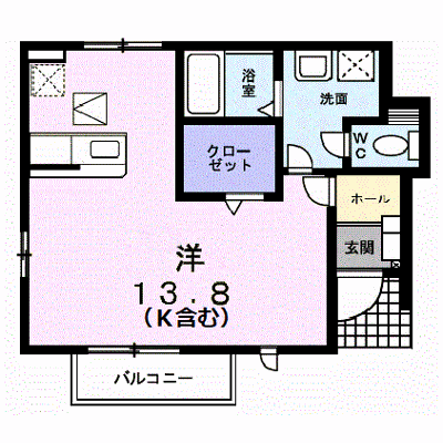 グレイス横黒 101【管理NO：1-014894701-01010】 ★家具家電は申し込み後に搬入します★ ★2026年11月下旬入居可能★の外観画像