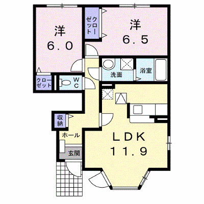 パシエンテＡ 105【管理NO：1-012799401-01040】 ★家具家電は申し込み後に搬入します★ ★2026年10月下旬入居可能★の外観画像