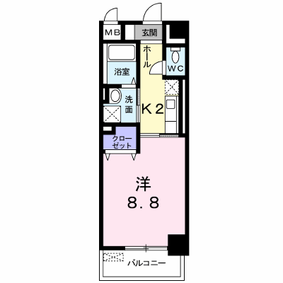 プチラパン 505【管理NO：1-017462401-05040】 ★家具家電は申し込み後に搬入します★ ★2026年10月下旬入居可能★の外観画像