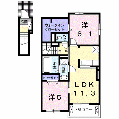 リバレイン　ヒロ 201【管理NO：1-025931801-02010】 ★家具家電は申し込み後に搬入します★ ★2026年12月中旬入居可能★の外観画像