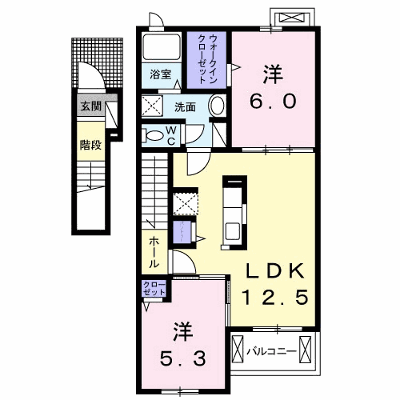 ウエスト・フィールド　Ⅴ 203【管理NO：1-022382301-02030】 ★家具家電は申し込み後に搬入します★ ★2026年10月下旬入居可能★の外観画像
