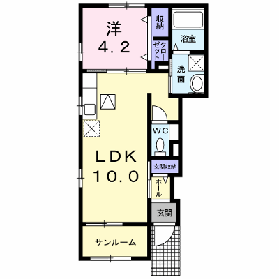 カーサ・セレーノ　Ⅱ 101【管理NO：1-023640602-01010】 ★家具家電は申し込み後に搬入します★の外観画像