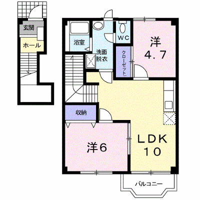 セゾン芝原　Ⅰ 202【管理NO：1-009444501-02020】 ★家具家電は申し込み後に搬入します★ ★2026年11月中旬入居可能★の外観画像