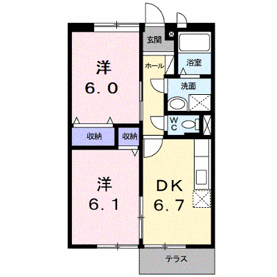 サニーフラット 103【管理NO：1-007151101-01030】 ★家具家電は申し込み後に搬入します★ ★2026年11月中旬入居可能★の外観画像