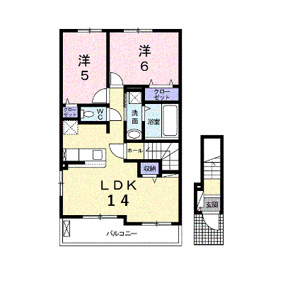 グランディール願成寺Ａ 201【管理NO：1-025474301-02010】 ★家具家電は申し込み後に搬入します★の外観画像