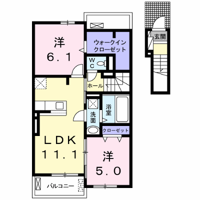 シャトレーポワリエ　Ⅳ　Ｂ 205【管理NO：1-024903502-02040】 ★家具家電は申し込み後に搬入します★ ★2026年11月中旬入居可能★の外観画像