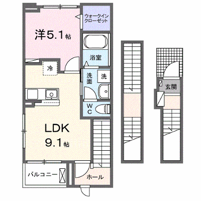 オネスティ 305【管理NO：1-027482001-03050】 ★家具家電は申し込み後に搬入します★の外観画像