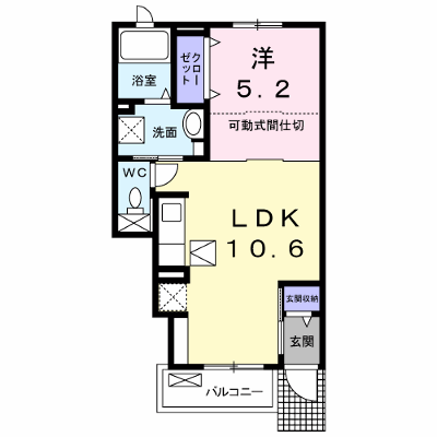 リッツ　Ｂ 102【管理NO：1-023177801-01020】 ★家具家電は申し込み後に搬入します★の外観画像