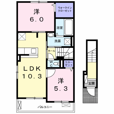 ヴィラージュ　デザルブル 201【管理NO：1-025668901-02010】 ★家具家電は申し込み後に搬入します★ ★2026年10月下旬入居可能★の外観画像