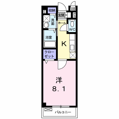 メゾン・ド・フルール 202【管理NO：1-015790801-02020】 ★家具家電は申し込み後に搬入します★ ★2026年11月下旬入居可能★の外観画像