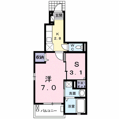 フィオーレ華 103【管理NO：1-022420201-01030】 ★家具家電は申し込み後に搬入します★ ★2026年10月中旬入居可能★の外観画像