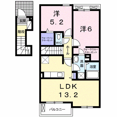 カレント大町Ⅱ 204【管理NO：1-024103702-02040】 ★家具家電は申し込み後に搬入します★ ★2026年10月下旬入居可能★の外観画像