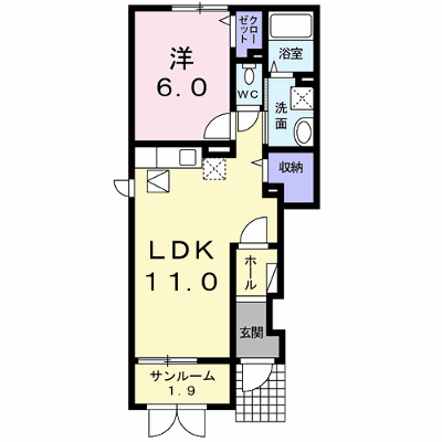 ラ・ピエール　Ⅱ 101【管理NO：1-022077501-01010】 ★家具家電は申し込み後に搬入します★ ★2026年11月中旬入居可能★の外観画像