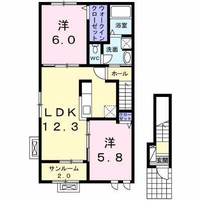 メゾン　ソレイユ 201【管理NO：1-020447602-02010】 ★家具家電は申し込み後に搬入します★ ★2026年11月中旬入居可能★の外観画像