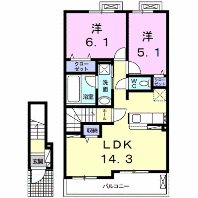 エテルノ　アンⅡ 203【管理NO：1-024703202-02030】 ★家具家電は申し込み後に搬入します★ ★2026年10月下旬入居可能★の外観画像
