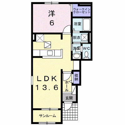 ラ・ルーチェ桜 101【管理NO：1-023459001-01010】 ★家具家電は申し込み後に搬入します★の外観画像