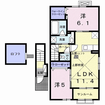 ボニート・ミウ 205【管理NO：1-020352601-02040】 ★家具家電は申し込み後に搬入します★ ★2026年10月下旬入居可能★の外観画像