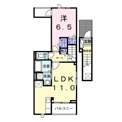 カーサ　デル　ソーレ 201【管理NO：1-028019001-02010】 ★家具家電は申し込み後に搬入します★の外観画像