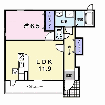 アン・フルール 101【管理NO：1-017491401-01010】 ★家具家電は申し込み後に搬入します★の外観画像