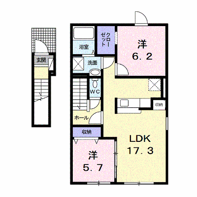 ルミエールＳ 201【管理NO：1-019250201-02010】 ★家具家電は申し込み後に搬入します★の外観画像